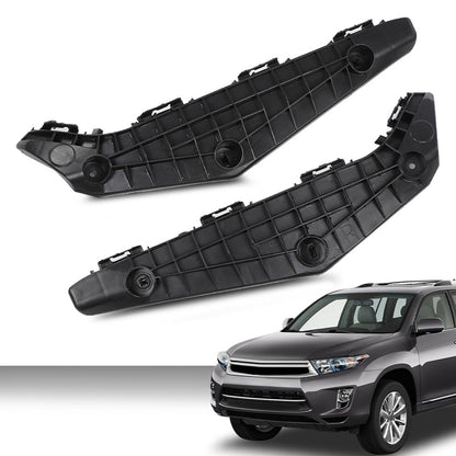 G-PLUS Front Bumper Brackets Left & Right Side Pair Compatible with Toyota Highlander 2011 2012 2013 521460E040, 521450E040, TO1043120, TO1042120