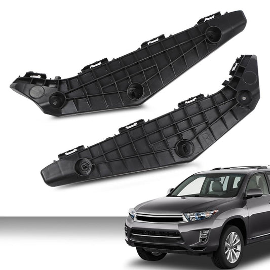 G-PLUS Front Bumper Brackets Left & Right Side Pair Compatible with Toyota Highlander 2011 2012 2013 521460E040, 521450E040, TO1043120, TO1042120