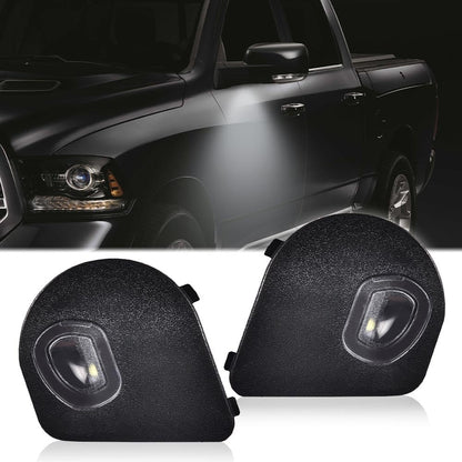 G-PLUS Mirror Puddle Lights Compatible With 10-18 Dodge Ram 1500 2500 3500 4500 5500,OEM Factory Right & Left Mirror Puddle Lights,2pcs