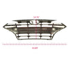 G-PLUS Front Upper Bumper Grille W/Chrome Trim Compatible With 2019-2020 Hyundai Elantra