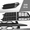 G-PLUS Right Front Bumper Side Trim Molding w/o Sensor Hole Compatible with Audi A6 C7 2011-2014 TO1039285, 52712AQ020 Black