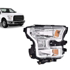 G-PLUS Headlight for Ford F150 2015-2017 Clear Lens Chrome Housing Amber Reflector Product Specifications