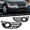 G-PLUS Front Bumper Fog Light Lamp Cover Grille Compatible with Audi A4 S-line S4 2013-2015 8K0807681L, 8K0807682M