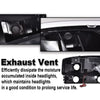 G-PLUS LED Headlights Assembly Compatible with GMC Sierra 1500 1999-2007,Fit GMC Sierra 1500 HD 2001-2007, Bumper Headlamps Clear Lens Black Housing Amber Reflector,Left & Right,faros delanteros