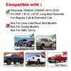 G-PLUS Upgrade Fender Flares Compatible with Chevy Silverado 2500HD 3500HD 2014-2018 Fleetside 78.8" / 97.6" / 97.8" Long Bed Models (Regular Cab & Extended Cab) Wheel Flares Smooth Pocket Rivet
