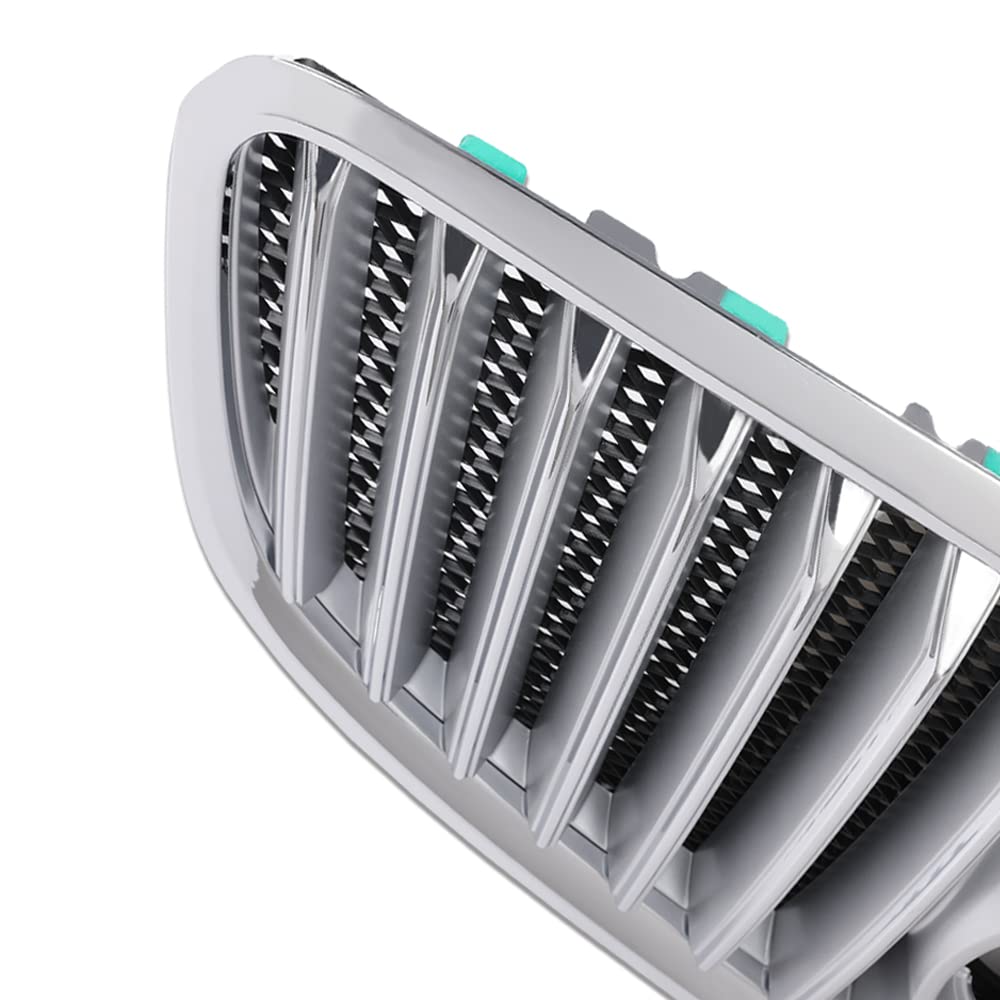 G-PLUS Front Upper Bumper Grille Grill Chrome Compatible with 2010-2013 Buick Lacrosse