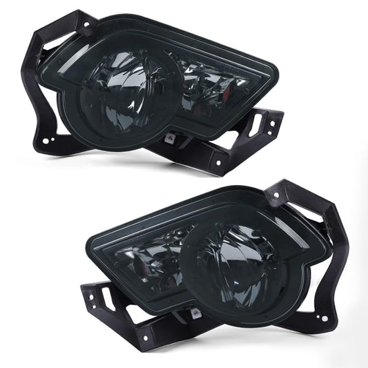 G-PLUS Front Bumper Fog Light Assembly Compatible With 2002-2006 Chevy Avalanche Driving Fog lamps Replacement Left & Right Side GM2593141,GM2592141 (Smoky)