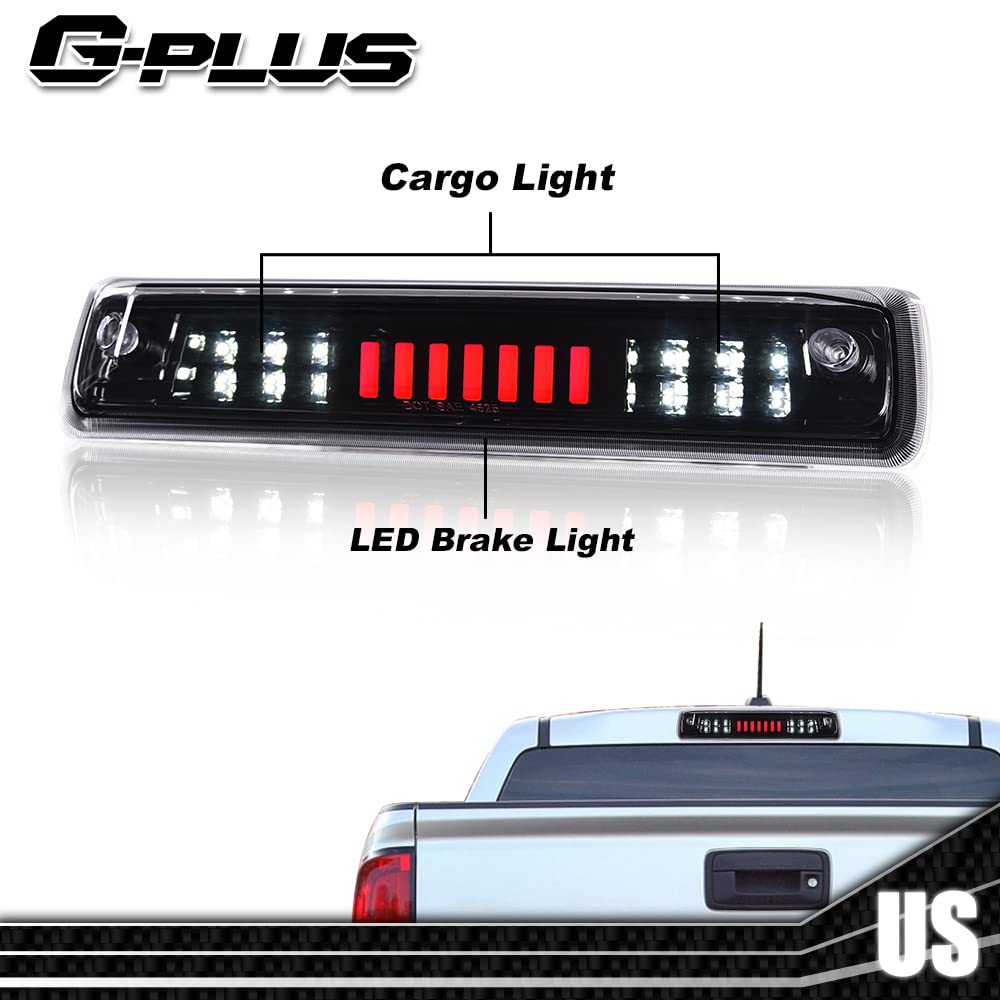 G-PLUS Rear High Mount 3RD Third I Brake Light Stop Tail light Lamp Compatible with 2015-2018 Colorado/Canyon GM25971002 52019397 Rear Cab Roof Tail Center Lamp