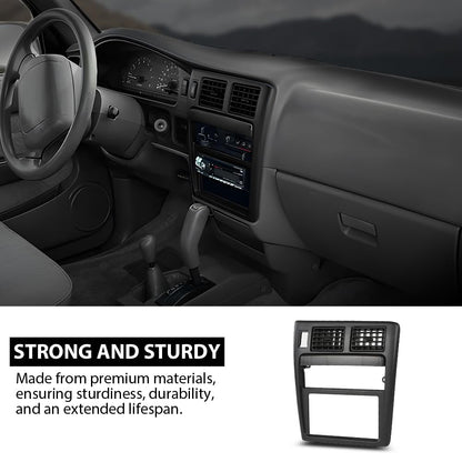 G-PLUS Radio Bezel Dash Bezel Trim Fit Toyota Tacoma 1995-1997 Dashboard Panel Black