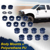 G-PLUS Body Mounts in Polyurethane PU Compatible With 1999-2017 F250 F350 Super Duty 2WD/4WD,Body Cab Mounts Bushings Kit (Blue)