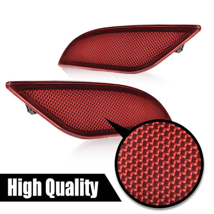 G-PLUS Rear Bumper Reflector Set Driver and Passenger Side Compatible with Chevy Malibu Hybrid 2016-2019 /Fit Malibu L 2016-2021 /Fit Malibu LS LT 2016-2022 23174490 GM1185113 23174489 GM1184113