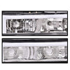 G-PLUS LED DRL headlights, Compatible with 1994 1995 1996 1997 1998 1999 GMC C1500 K1500 Yukon bumper Headlamp, Clear lens Chrome Housing Clear Reflector