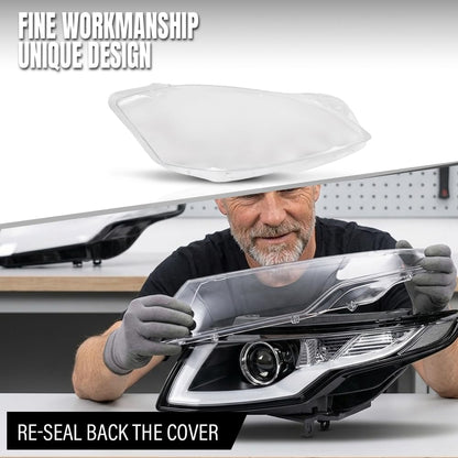 G-PLUS Headlight Lens Cover Compatible with Benz S-Class W221 2010-2013 Right Side Front Headlamp Lens Cover Clear