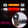 G-PLUS White Cover Black Bottom 3D LED Bar For 07-13 Compatible for Silverado/Sierra 3rd Third Brake Light/Cargo Lamp Lens