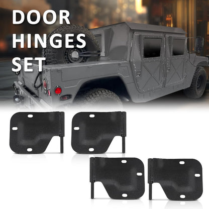 G-PLUS Door Hinges 4pcs Black Compatible with HMMWV M998
