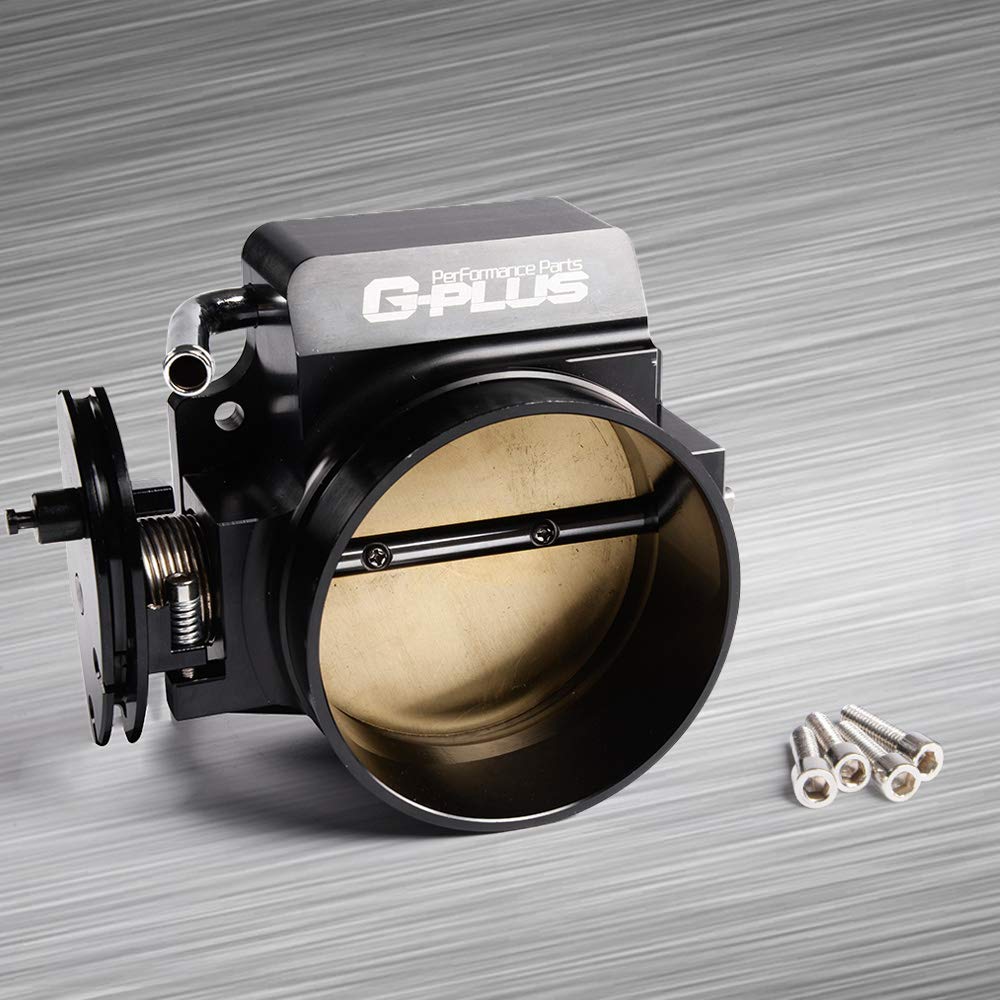 G-PLUS 92mm Throttle Body Replacement for GM Gen III Ls1 Ls2 Ls6 Ls3 Ls Ls7 Sx Ls 4 CNC Bolt Cable