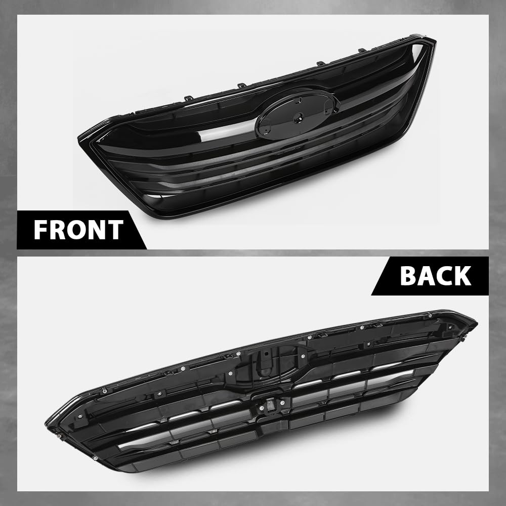 G-PLUS Front Bumper Grille Grill Compatible with Subaru Outback 2020-2022 91121AN08A Glossy Black