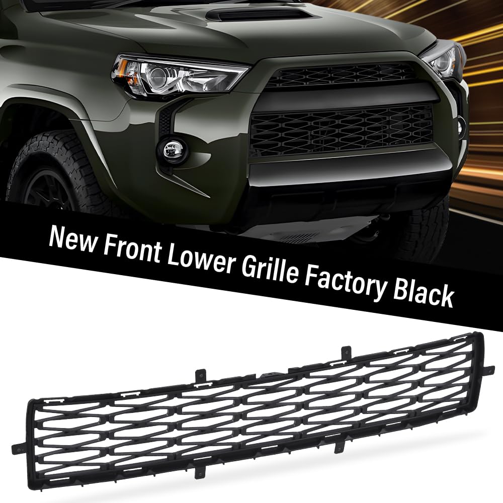 G-PLUS Front Bumper Lower Grille Compatible with Toyota 4Runner TRD SR5 Trail 2014-2020 Black Textured Grill Guards Accessories Factory 5311235060 TO1036148
