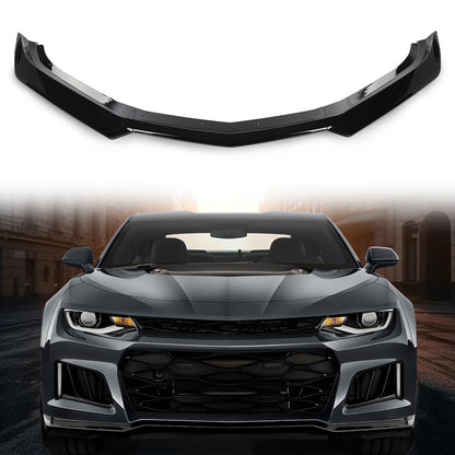 G-PLUS Front Bumper Lip Splitter 1LE Style Compatible with Chevy Camaro LT/LS/RS/SS Models 2016-2023 (Will Not Fit ZL1 Bumper Models)