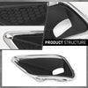 G-PLUS Front Bumper Fog Light Lamp Covers Bezel Chrome Compatible with Jeep Cherokee 2019-2020