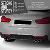 G-PLUS Rear Diffuser Compatible with BMW 4 Series F32 F33 F36 2014-2018 with M Sport Performace Rear Bumper Only Not Fit Regular Rear Bumper Black