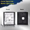 G-PLUS Corner Light Fit Chevy CK/C10 1500 2500 3500 2WD 1994-2000,（ONLY For Composite Headlights） Signal Side Marker Lamps Bumper Headlamps (Clear Lens Chrome Housing Clear Reflector),faros Assembly