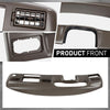 G-PLUS Dash Bezel Radio Cluster Trim Panel W/o Hole Compatible with Ford F250 F350 Super Duty 1999-2004 Brown