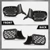 G-PLUS Fog Light Covers Pair Compatible with Dodge Challenger Hellcat or Widebody Models 2015-2023 Black