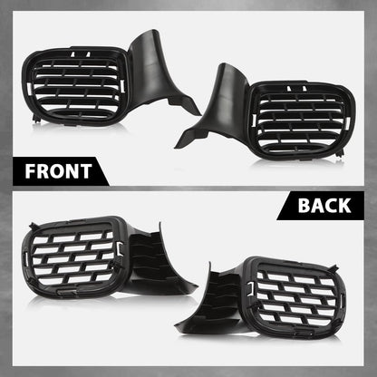 G-PLUS Fog Light Covers Pair Compatible with Dodge Challenger Hellcat or Widebody Models 2015-2023 Black