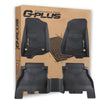 G-PLUS Floor Mats 3PCS Fit for Jeep Wrangler JL 2018-2025 Unlimited 4-Door Only (Not Fit for JK or 4XE), All Weather TPE Custom Fit Heavy Duty Floor Liners 1st & 2nd Row, Black