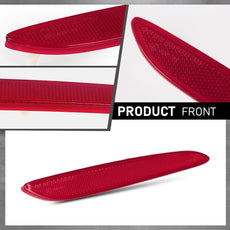 G-PLUS Rear Bumper Reflector for Jaguar XJ 2010-2017 Right Red Close-up View