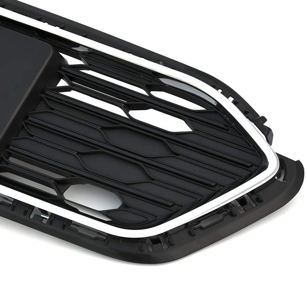 G-PLUS Honeycomb Grille Mesh Assembly Black Covers Automotive Car Front Bumper Lower Grille Compatible with Chevy Cruze 2016-2018