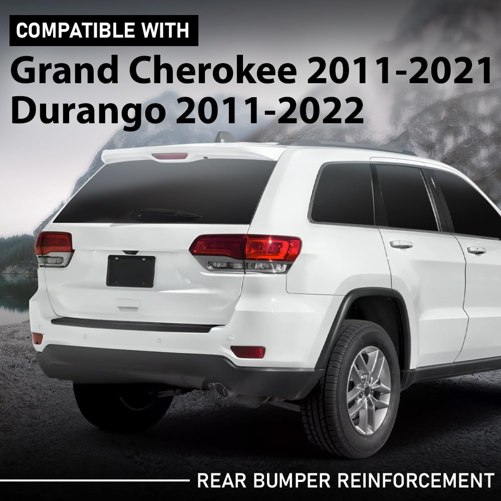G-PLUS Rear Bumper Reinforcement Compatible with Dodge Durango 2011-2022,Compatible with Jeep Grand Cherokee 2011-2022 Black CH1106216