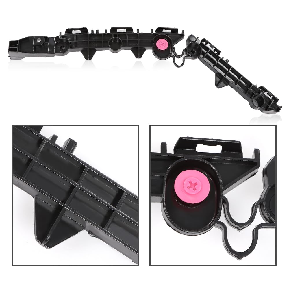 G-PLUS Rear Left & Right Side 1pair Bumper Brackets Compatible with 2019-2021 Toyota RAV4 521550R070, 521560R070, TO1143129, TO1142129