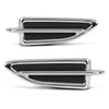 G-PLUS Pair Fender Vent Insert Chrome Molding Trim, Compatible with Ford Escape 2013-2015, LH Driver & RH Passenger Side, CJ5Z16228AB, CJ5Z16228AA, FO1267100, FO1266100