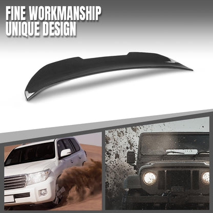G-PLUS Rear Trunk Spoiler Wing Compatible with BMW F10 5 Series 4 Door Sedan Model 2011-2017 Fit BMW F10 M5 Sedan 2011-2017 Not Fit Wagon Model Carbon Fiber Black