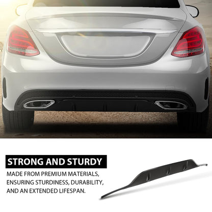 G-PLUS Rear Bumper Molding Trim Compatible with Benz C300 C400 2015-2018 For Models With AMG Styling Package 2058857338, MB1193100