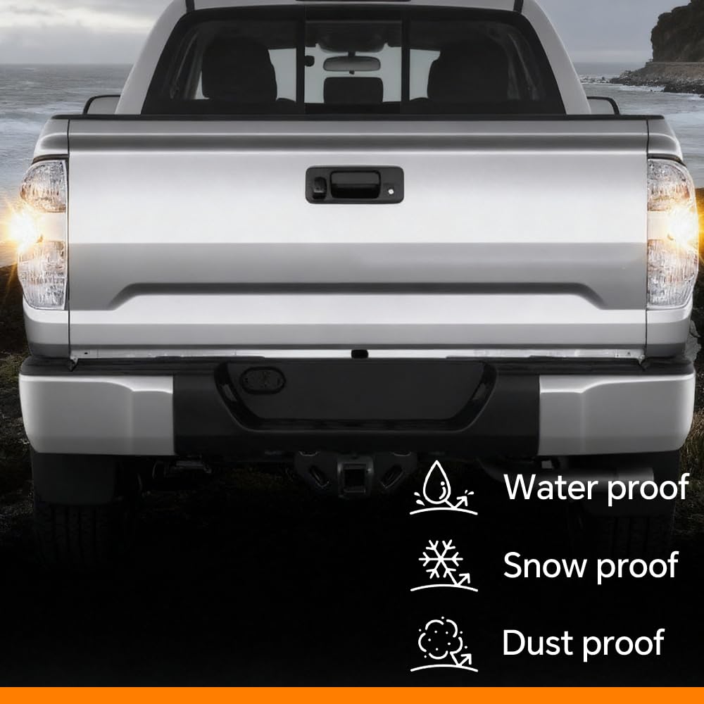 G-PLUS Tail Lights Compatible with Toyota Tundra 2014-2021 Clear Lens Chrome Housing Left Driver & Right Passenger Tail Lamps 815500C100 Rear Brake Lamps Assembly Luces Traseras