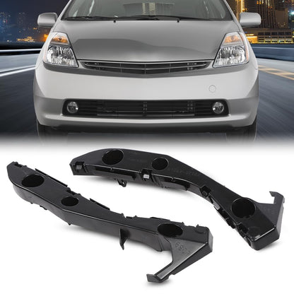 G-PLUS Front Bumper Bracket Left & Right Side Pair Compatible with Toyota Prius Base 2004-2009/Fit Toyota Prius Touring 2007-2009 5211547010, 5211647010, TO1043109, TO1042109
