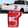 G-PLUS Rear Tail Light Compatible with 2018 2019 2020 Ford F150,Left Driver Tail Lamp W/o Bulbs & Wiring Harness,Red Lens Chrome Housing Luces Traseras JL3Z13404H, FO2801265 Rear Brake Lamps Assembly
