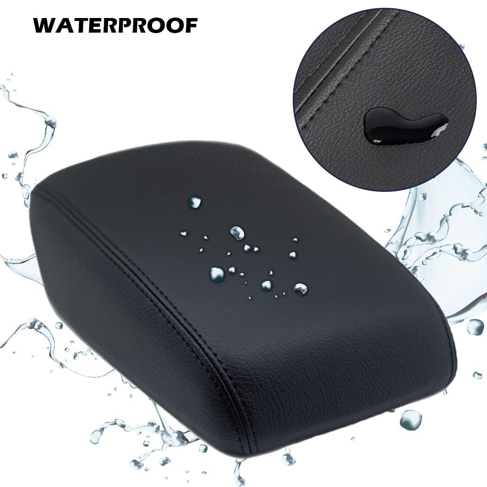 G-PLUS Center Console Cover Compatible with Dodge Charger 2008 2009 2010 Armrest Cover Black Synthetic Leather