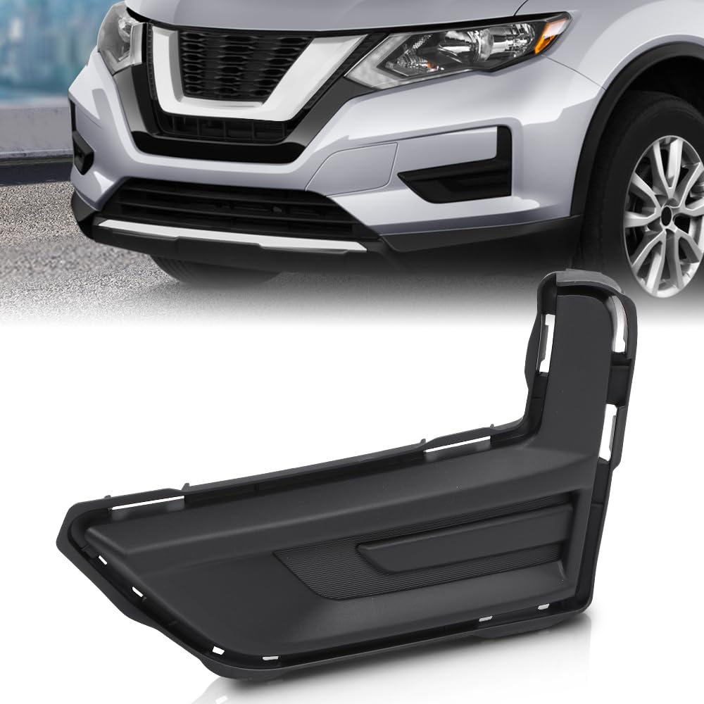 G-PLUS Fog Light Cover Compatible with Nissan Rogue Special Edition 2019 2020/Fit Nissan Rogue S SL SV 2017-2020 Driver Left Side Fog Lamp Bezel 622576FL0A, NI1038148