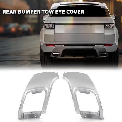 G-PLUS Rear Bumper Tow Eye Cover Trim Dynamic L+R Set Compatible with Range Rover Evoque 2012-2018,Fits with sport type, Fit Dynamic model