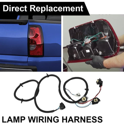 G-PLUS Tail Light Wiring Harness, Compatible with Chevy Silverado 1500 2500HD 3500 2003-2006/ Silverado 1500 1500HD 2500HD 3500 Classic 2007/ Silverado 1500HD 2005-2006 16531402 Rear Right