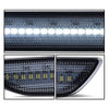 G-PLUS LED Rear Side Marker Lights Lamps With Bulbs Compatible with Ford Mustang 2015 2016 2017 2018 2019 2020 2021 2022 FR3Z-15A201-A, FR3Z-15A101-A, FR3Z15A201A, FR3Z15A101A Pair DARK Smoke