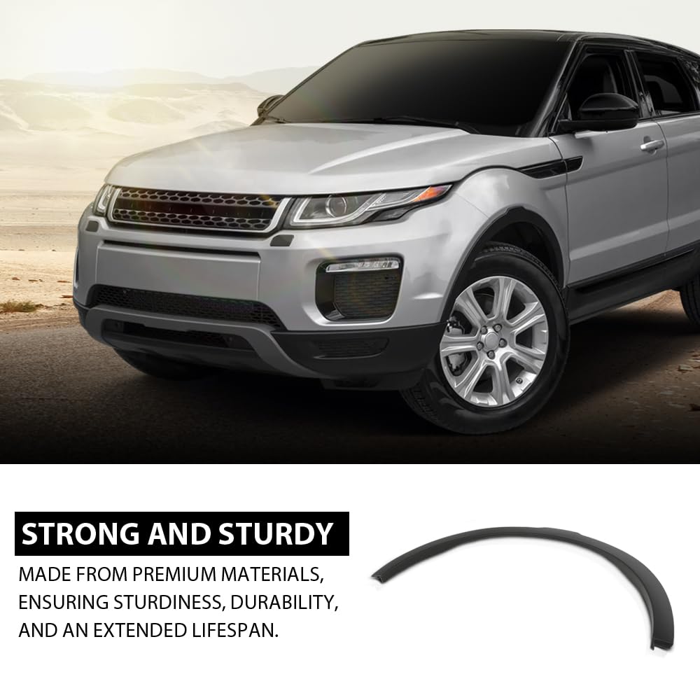 G-PLUS Front Left Fender Flares W/Sensor Hole, Compatible with Range Rover Evoque 2012-2017 LR044280, LR036053
