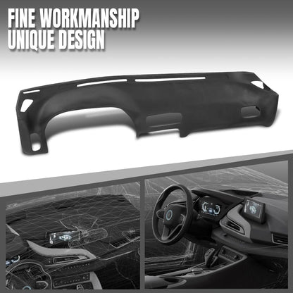 G-PLUS TPE Dash Cover Dashboard Panel Compatible with Nissan 240SX 1989 1990 1991 1992 1993 1994 Without Heads Up Display Black