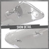 G-PLUS Front Right Side Bumper Tow Hook Eye Cover Compatible with Benz ML400 4Matic 2015 / ML550 4Matic 2013 Fit Benz ML550 Base 2012-2015 1668851223, MB1029126 Silver