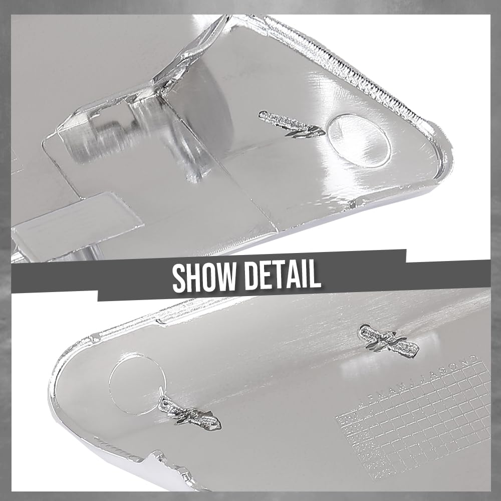 G-PLUS Front Right Side Bumper Tow Hook Eye Cover Compatible with Benz ML400 4Matic 2015 / ML550 4Matic 2013 Fit Benz ML550 Base 2012-2015 1668851223, MB1029126 Silver