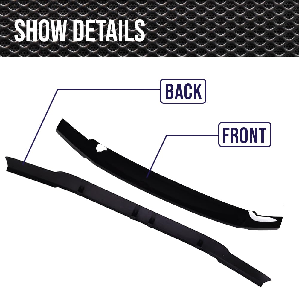 G-PLUS Hood Deflector Compatible with Ford F250 F350 F450 F550 Super Duty 2017 2018 2019, Bug Shield Guard Bonnet Protector, Black